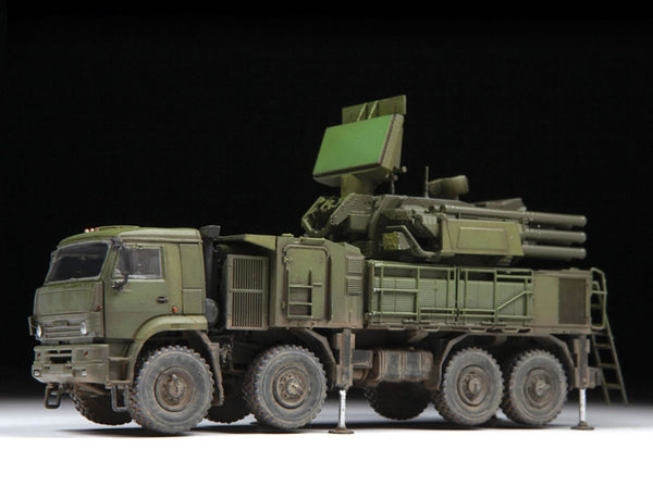 Zvezda 1/72 Russian self propelled anti aircraft system Pantsir S1 model kit