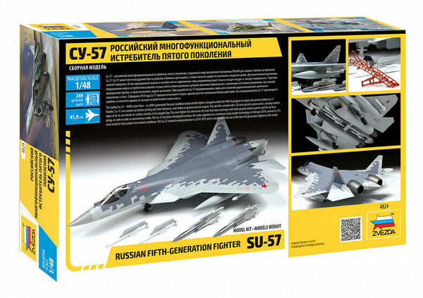ZVEZDA 1/48 scale SUKHOI SU-57 RUSSISAN 5TH GENERATION FIGHTER