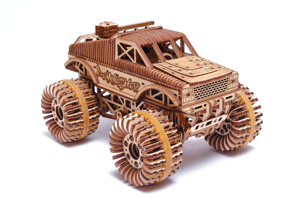 Wood Trick 3D wooden model kit Monster Truck