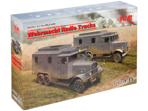 ICM 1/35 WW2 Wehrmacht Radio Trucks (Henschel 33D1 Kfz.72, Krupp L3H163 Kfz.72)