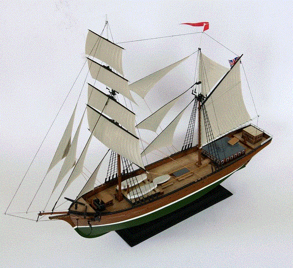 Zvezda 1/100 Brigantine English Ship