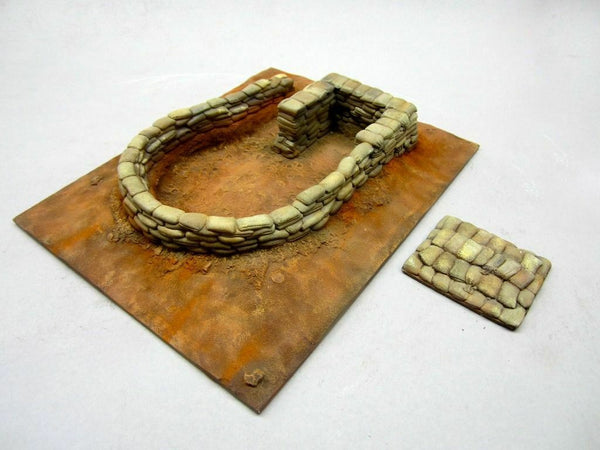 FoG Models 1/35 scale Mortar Pit sandbag bunker size 235mm x 185mm