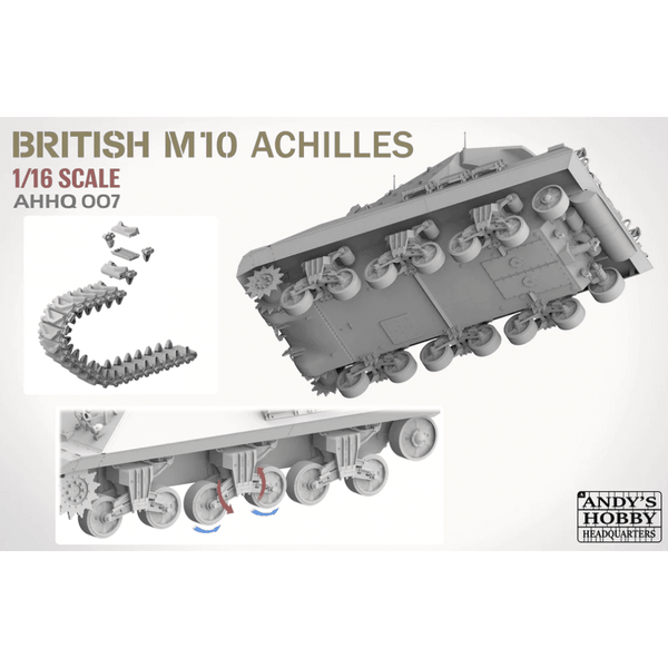 Andy's Hobby Headquarters 1:16 British Achilles M10 IIc Tank Destroyer Model Military Kit