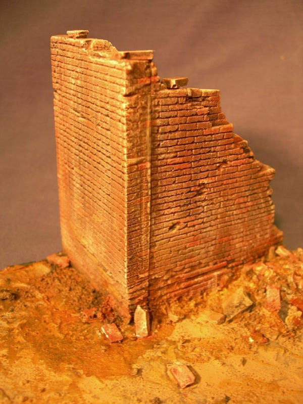 FoG Models 1/35 Scale Ruin wall corner diorama accessory