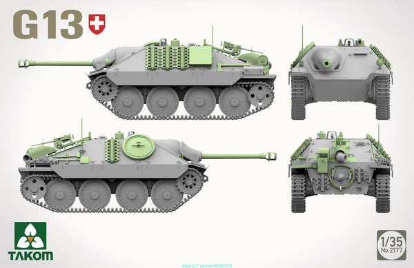 TAKOM 1/35 Swiss Army Pzj G13 tank