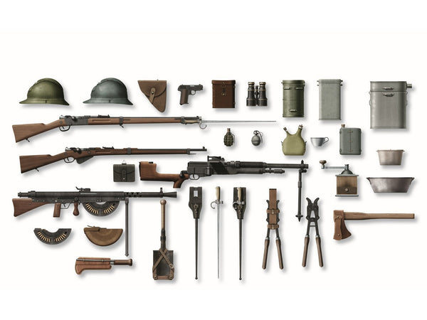 ICM 1/35 WW1 French Infantry Weapon and Equipment