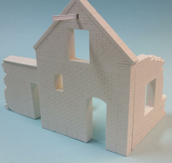 FoG Models 1/35 scale Normandy Farm House ruin diorama model kit