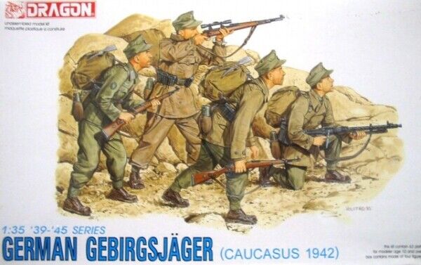 Dragon 1/35 WW2 German Gebirgsjager (Caucasus 1942) plastic figure model kit