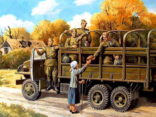 ICM 1/35 WW2 Soviet Motorized Infantry (1943-1945), (5 figures)