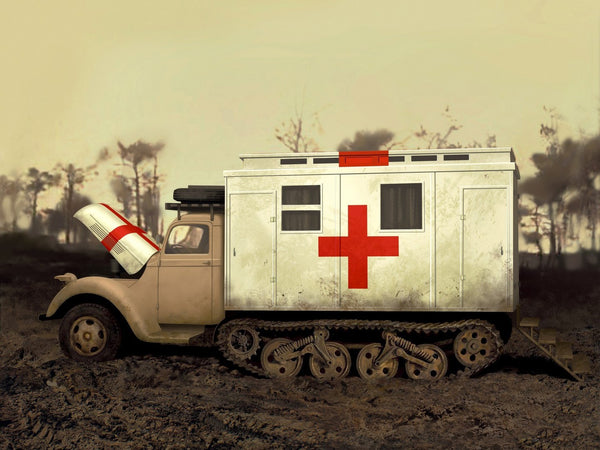 ICM 1/35 WW2 V3000S/SS M Maultier with Shelter, WWII German Truck