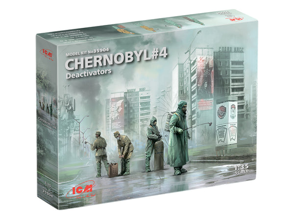 ICM 1/35 scale Chernobyl #4. Deactivators (4 figures)