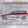 BEEMAX 1/24 CAR Honda Civic EF3 Gr.A 1989 Macau Guia Race #20 Razo