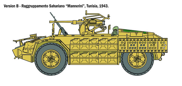 Italeri 1/35 WW2 Italian AS.42 SAHARIANA tank model kit