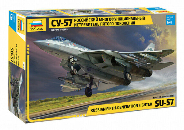 ZVEZDA 1/48 scale SUKHOI SU-57 RUSSISAN 5TH GENERATION FIGHTER
