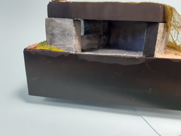 FoG Models 1/35 scale WW2 Gun emplacement Bunker - Atlantic wall series #4 Cut away