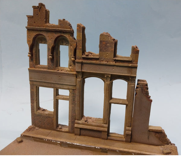 FoG Models 1/35 scale Diorama Base and buildings model kit #8 base 275mm x 215mm