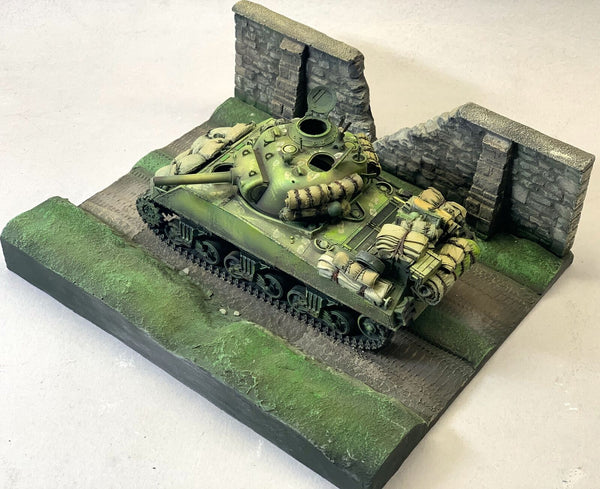 FoG Models 1/35 scale Country lane Diorama base. #2 size 200mm x 240mm