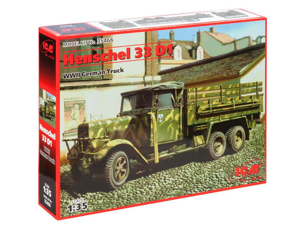 ICM 1/35 WW2 Henschel 33 D1, WWII German Army Truck