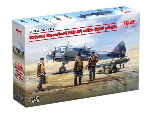 ICM 1/48 WW2 RAF Bristol Beaufort Mk.IA with RAF pilots
