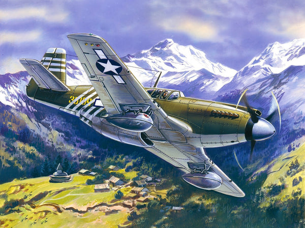 ICM 1/48 scale WW2 Mustang P-51A, WWII American Fighter