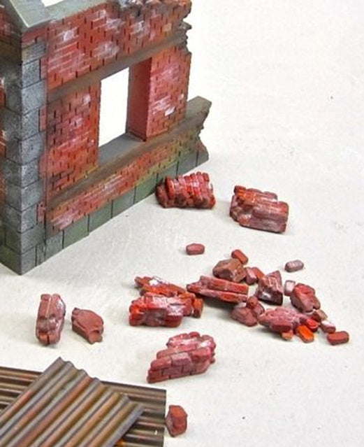 FoG Models 1/35 scale brick rubble pack Diorama scatter