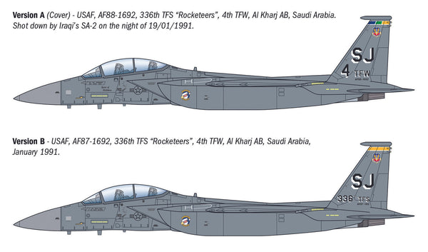 Italeri 1/72 scale McDonnell Douglas F-15E Strike Eagle Aircraft model kit