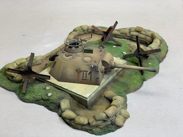 FoG Models 1/35 scale WW2 German Panzer Turret Base (base only NO turret) Stahlunterstand mit Pantherturm (aka F. Pz. Drehturm 4341)