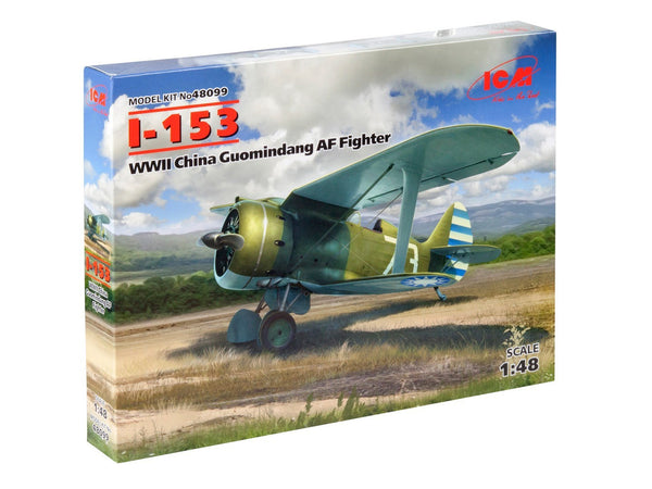 ICM 1/48 scale WW2 I-153, WWII China Guomindang AF Fighter