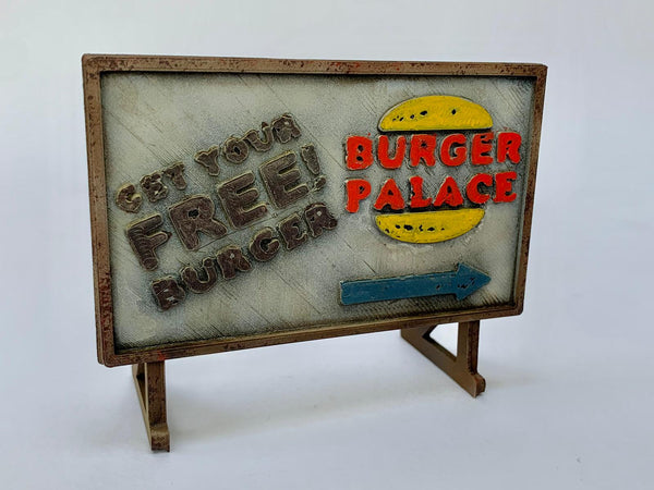 FoG Models 1/35 scale Billboard Sign 3D print diorama accessory