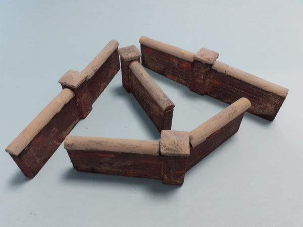 FoG models 1/35 scale Brick garden wall diorama Set #4