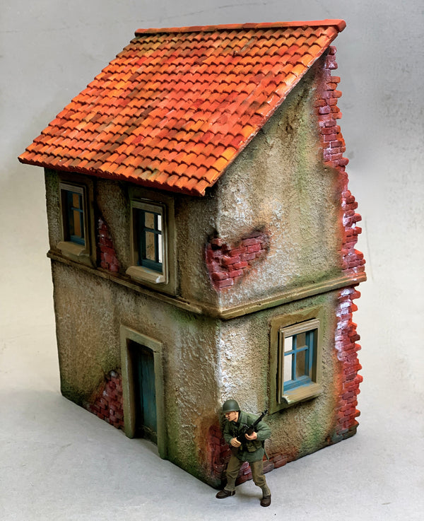 FoG Models 1/35 scale House ruin #2 130mm x 70mm and 150mm tall