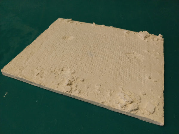 FoG Models 1/35 Scale cobbled diorama base with rubble 260mm x 200mm