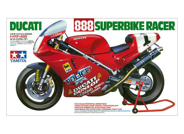 TAMIYA 1/12 BIKES DUCATI 888 SUPERBIKE motor bike model kit