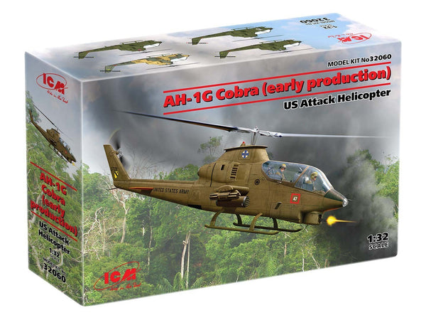 ICM 1/32 AH-1G Cobra (early production), US Attack Helicopter (100% new molds)