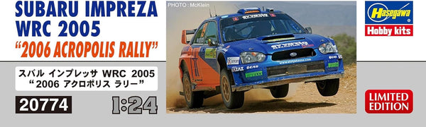 Hasegawa 1/24 2005 Subaru Impreza WRC - 2006 Acropolis Rally Model Kit