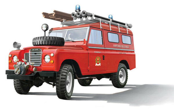 Italeri 1/24 scale Land Rover Fire Rescue truck model kit