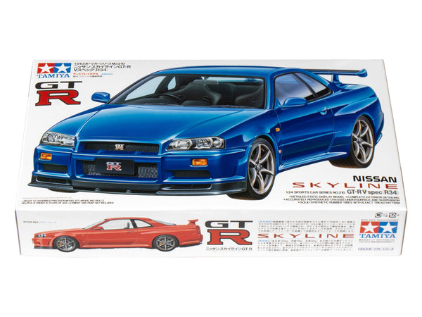 TAMIYA 1/24 CARS NISSAN SKYLINE GT-R V-SPEC R34 car model kit