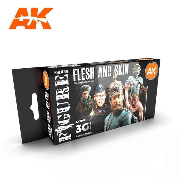 AK Interactive GEN 3 - FLESH AND SKIN COLORS 3G PAINT SET