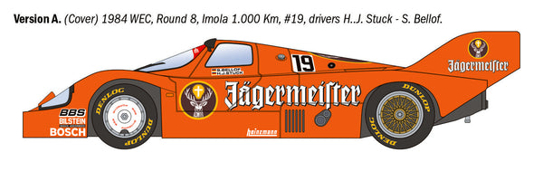 ITALERI 1/24 CARS Porsche 956 Jägermeister Racing Car