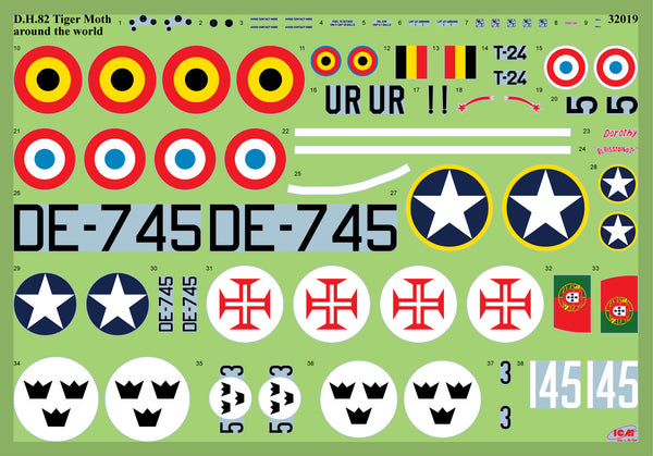 ICM 1/32 WW2 DH.82A Tiger Moth of the World Air Forces