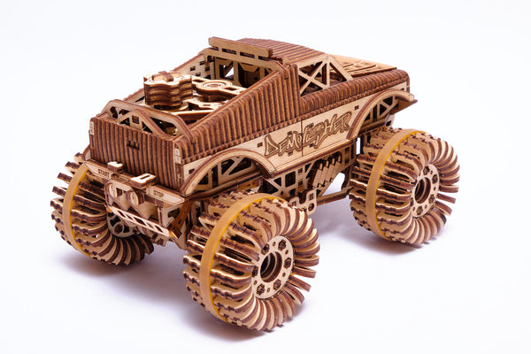 Wood Trick 3D wooden model kit Monster Truck