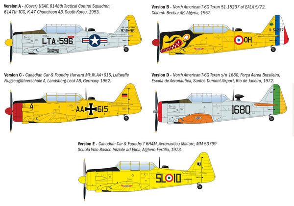 ITALERI 1/48 AIR North American T-6G Texan Trainer Aircraft