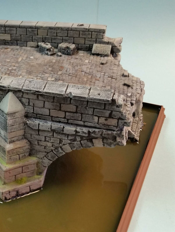 FoG Models 1/35 scale Destroyed Stone River Bridge #1