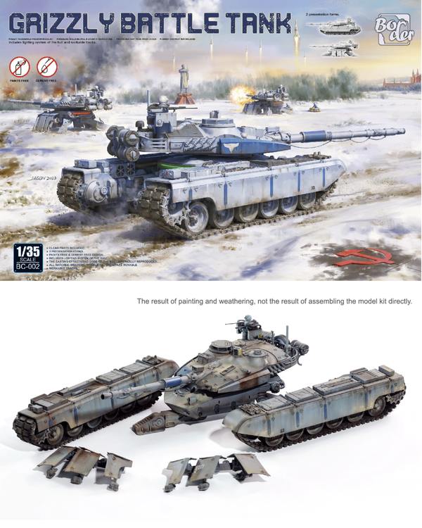 Border Models 1/35 scale BC-002 Grizzly Battle Tank model kit