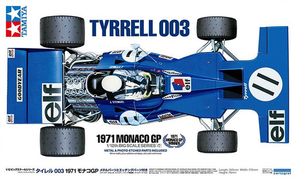 Tamiya 1/12 scale TYRRELL 003 1971 F1 MONACO GP car model kit