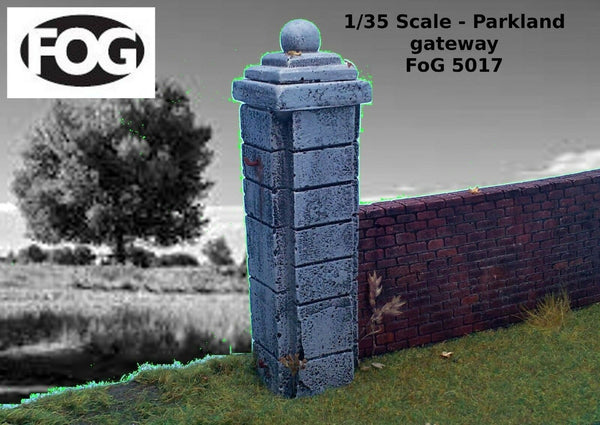 FoG Models 1/35 Scale Parkland Gateway wall and pillar