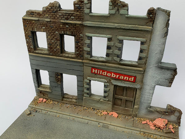 FoG Models 1/35 scale Diorama Base and buildings model kit #1 Base 275mm x 215mm