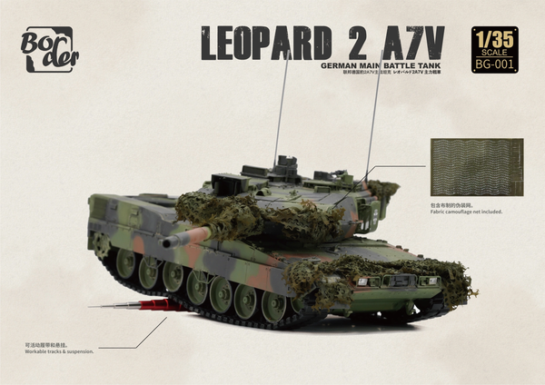 Border Models 1/35 scale Leopard 2 A7V MBT tank modle kit