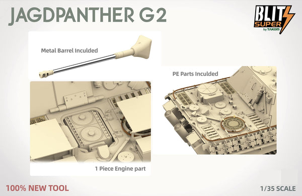 Das Werk 1/35 WW2 German Jagdpanther G2 tank model kit