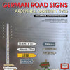 Miniart 1/35 WW2 German Road Signs WWII (Ardennes, Germany 1945)